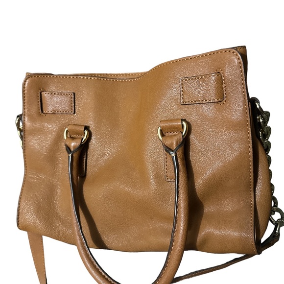 Micheal kors Hamilton like new tan leather authentic bag with good hardware - Picture 2 of 14